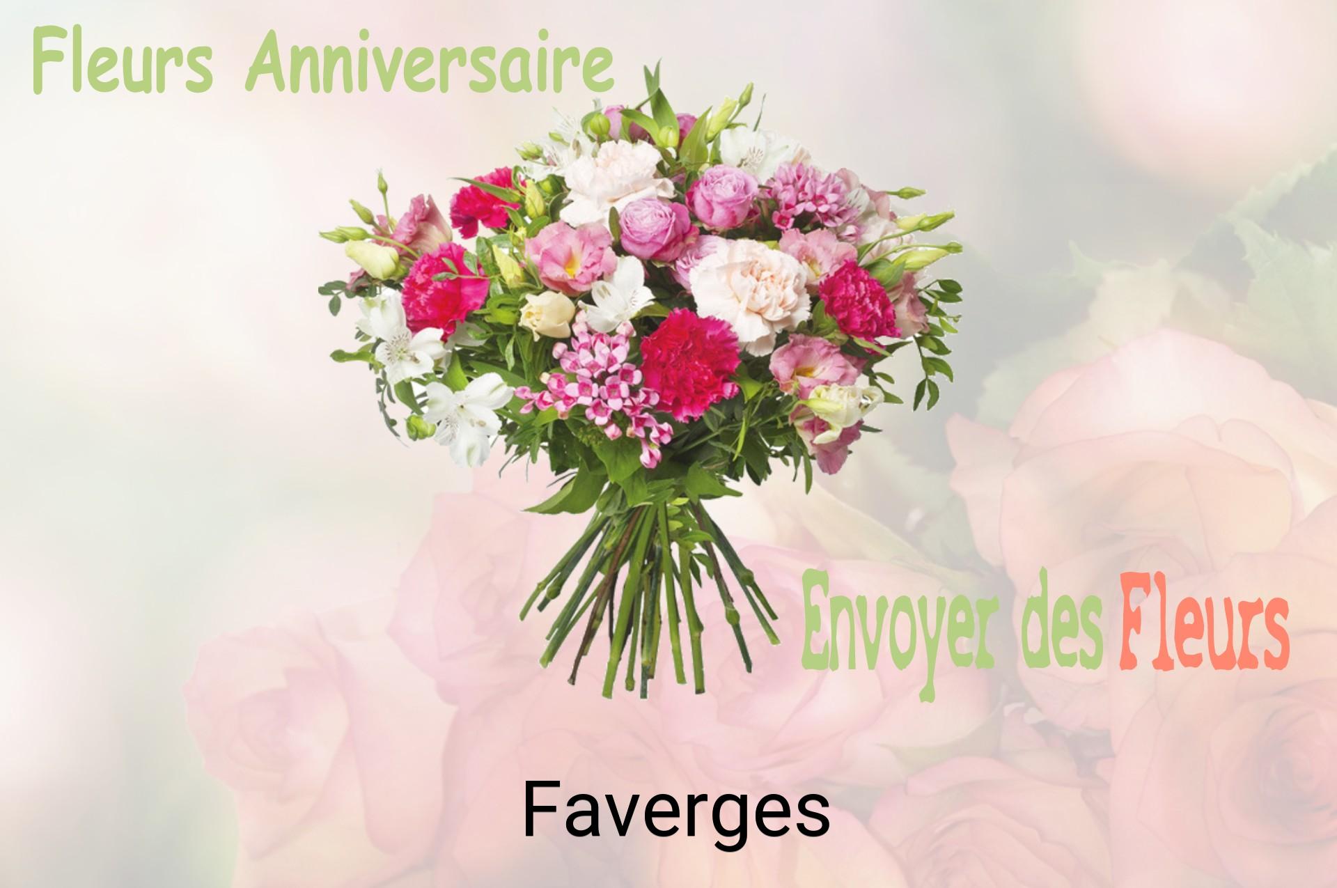 Bouquet de fleurs d’anniversaire livré à Faverges